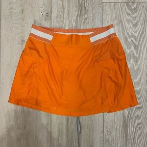 NOT FOR SALE DO NOT PURCHASE.Wilson Orange and White Athletic Skirt/skort small